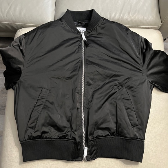 Zara Men’s Lightly Padded Bomber Jacket - Size L - Picture 6 of 12
